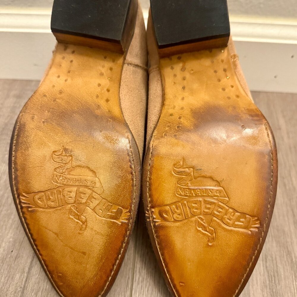 NWOB! FREEBIRD by Steven ONYX Suede Ankle Booties - Blush/Tan - Size 7 - Picture 2 of 11